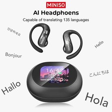 HD Touchscreen MINISO MS188 AI Translation Earbuds Bluetooth Earphones Wireless