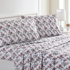 Juego De S banas Flores Blanca Queen Size 4 Piezas Para Cama Completo En Oferta