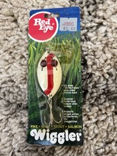 Vintage Red Eye Wiggles Fishing Lure Made In USA 2 1/4 Inch