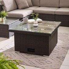 Orlando PE Rattan Rising Garden Coffee to Dining Table