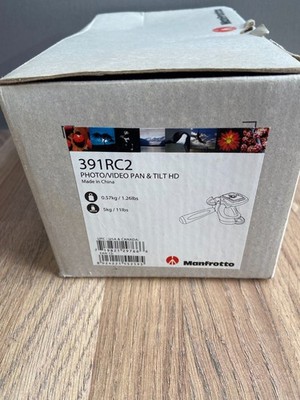 Manfrotto 391RC2 3-Wege Head 3D Foto-Video Kugelgelenk + SCHNELLPLATTE