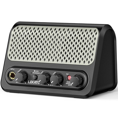 LEKATO GA-4 Mini Guitar Amp Electric Amplifier Bluetooth Small Clean & Overdrive