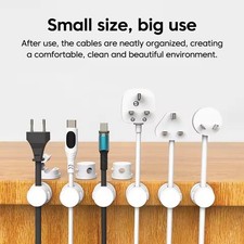 6 Pack Magnetic Cable Clips  Cord Holder, Under Desk Cable Management Lot