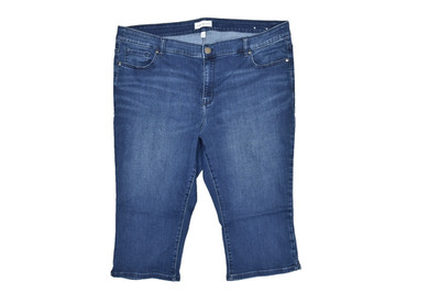Lane Bryant Plus Size 24 Mid-Rise Pedal Signature Fit Denim Capris