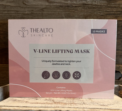 Thealto Skincare V-Line Lifting Mask (10 Masks + Serum) | Sealed | MSRP $55