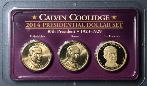 2014-P Presidential Dollar Calvin Coolidge — photo from the most recent tracked eBay sale