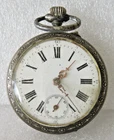 Antique Swiss Made Avance Pocket Watch Silver Case Late 1800's to Early 1900's