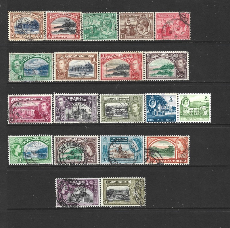 Trinidad & Tobago, Lot of 20 Different Stamps, Used