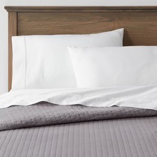 King Washed Cotton Sateen Quilt Dark Gray - Threshold: OEKO-TEX
