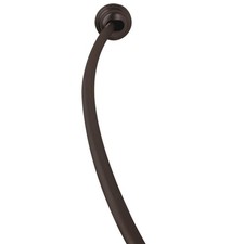 NeverRust 50 in. 72 in. Aluminum Dual Mount Curved Shower Curtain Rod in Bronze