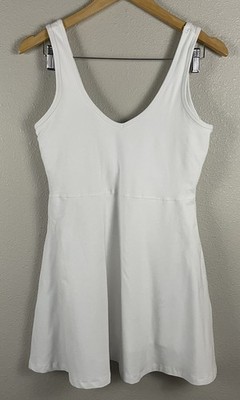 Beyond Yoga Womens M White Movement Dress UPF Skort V Neck 