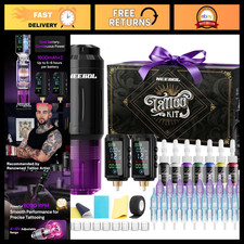Wireless Tattoo Gun Kit with 2 Batteries - Perfect for Beginners  Artists