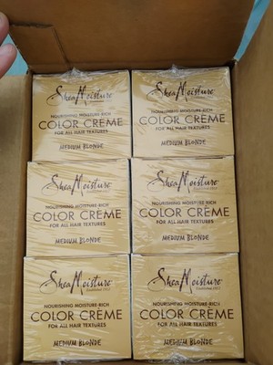 6x SHEA MOISTURE Nourishing Moisture Rich Color Creme MEDIUM BLONDE NEW