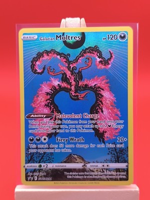 Galarian Moltres SWSH284 Crown Zenith Full Art Holo Promo Pokemon
