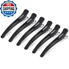 6Pcs Professional Hair Clips for Styling Sectioning Non Slip No Trace Duck...