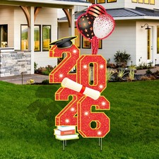2026 Graduation Decorations - 3.5FT Large Class 2026 Graduation Yard Sign Yar...