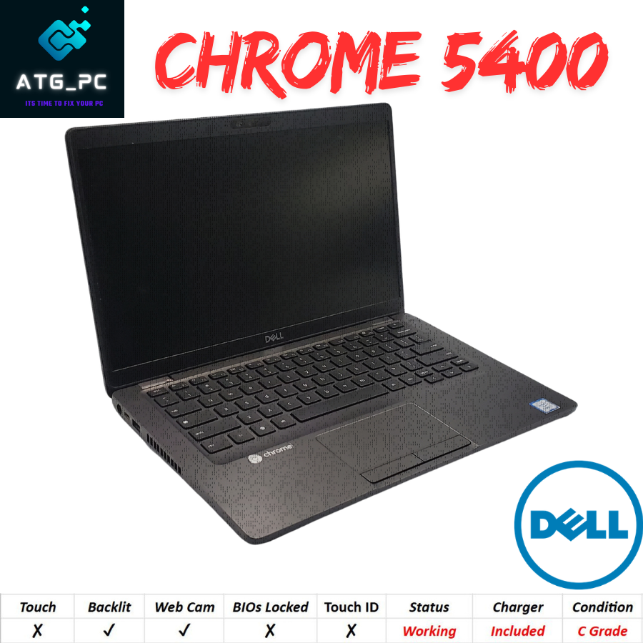 Dell Latitude 5400 Chromebook Laptop Intel Core i3-8th Gen 8GB RAM