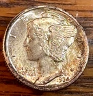 1934 Mercury Dime Nice Original Choice BU Near Full Bands CHRC