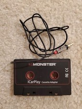 Vintage Monster Aux Cord Cassette Adapter iCarPlay for Car Tape Deck, Auxiliary
