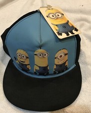 DESPICABLE ME 2 MINIONS FUNNY GRU UNIVERSAL STUDIOS HAT CAP NEW WITH STAINS