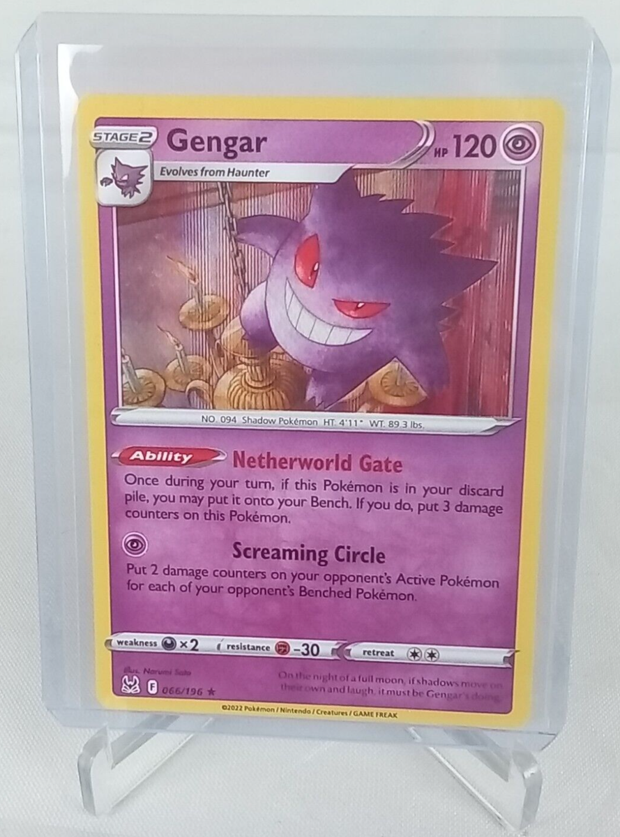 Gengar 66/196 Rare Holo Pokémon Card 2022 | eBay