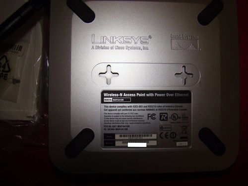 Linksys Cisco Wireless-N Access Point Power Over Ethernet WAP4410N USA PoE/Secty - Picture 6 of 8