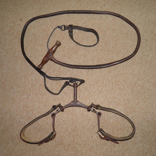 Antique Leather Double Quick Release Coursing Slip Lead Greyhound Whippet eBay