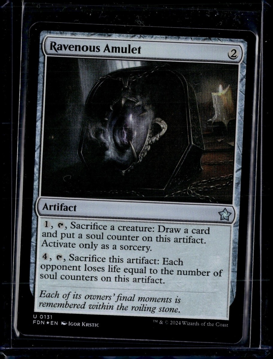 Ravenous Amulet - 131 - Foil - FDN - NM - MTG Magic the