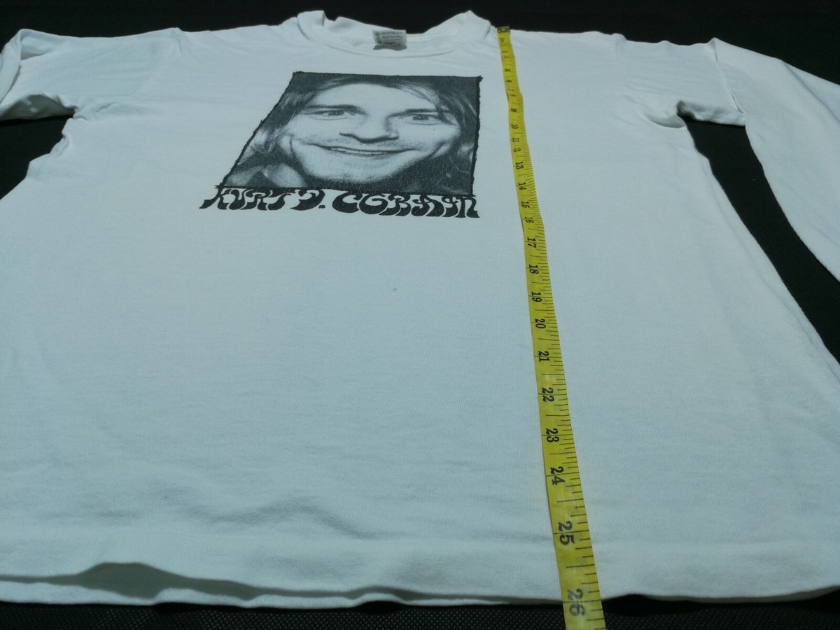 トップス 90s KURT D. COBAIN Suicide note tee VTG Kurt Cobain Suicide Note Tribute Memorial Nirvana T
