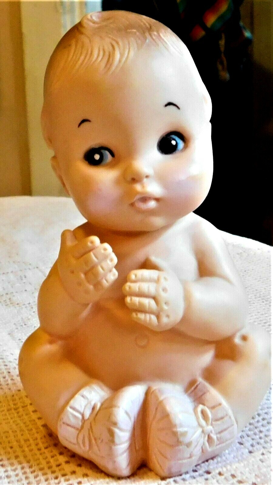 VINTAGE 1979 BABY JOY RUBBER TOY DOLL - SQUEAKER DOES NOT WO