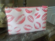 2 Makeup Bags Feb 2019 Pink Lip Print Bags Only Gift Friends Special Occasion