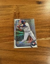 Luis Meza 2022 Bowman Draft Chrome Mojo Refractor Asia SP Rookie NRMT+ Toronto