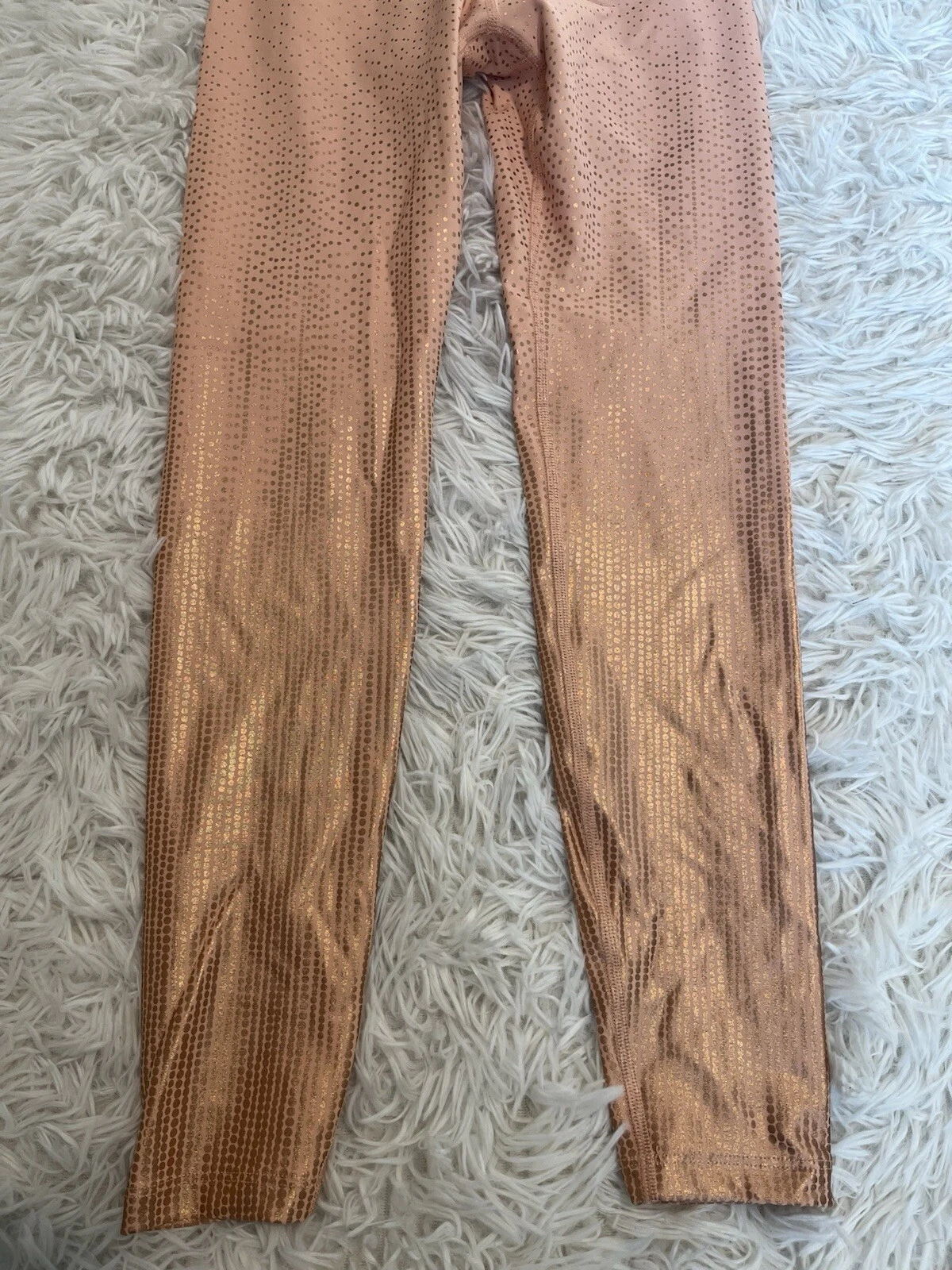 beyond-yoga ombre alloy gold metallic leggings