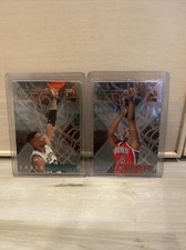 1995-96 Topps Stadium Club David Robinson H3 & Derrick Coleman H7 Inserts