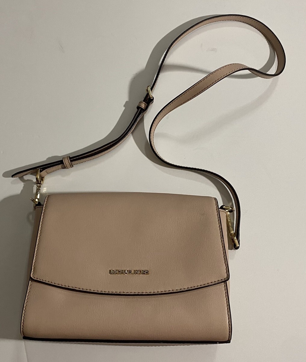 Michael Kors Ellis Medium leather Flap Messenger Crossbody Bag