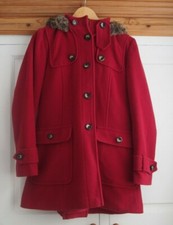 Beautiful Dickins And Jones Red Wool Coat - Size 12