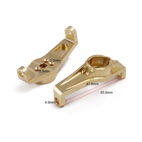 Brass Servo Mount Wheel Steering Knuckle C-hub Counterweight for 1/10 RC TRX4 - Picture 4 of 20