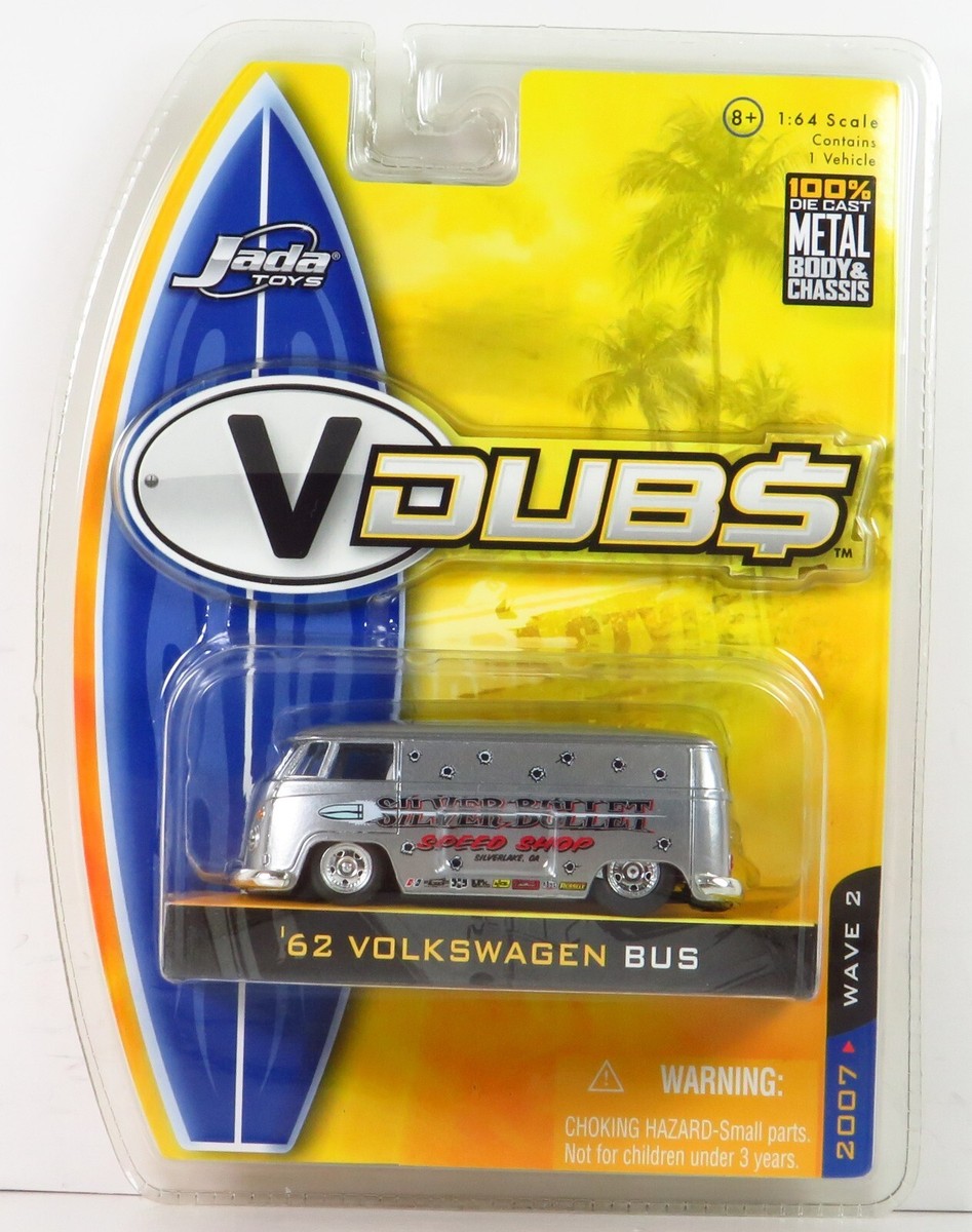 1962 ワーゲンバス☆V-DUB＄ タイプ2JadaTOYS VW BUS Jada Wave 2 V Dubs 1962 Volkswagen Bus 62 Type 2 VW Panel