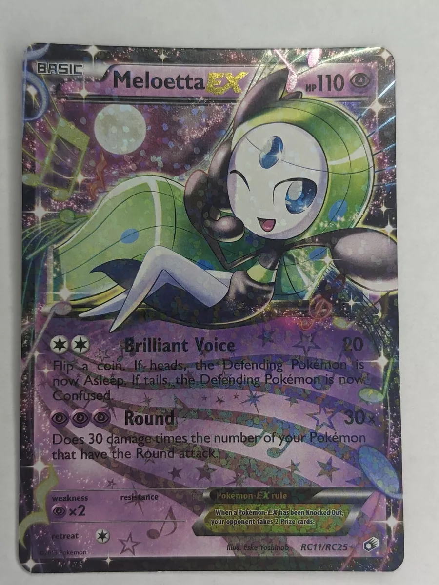 Pokémon TCG Meloetta-EX Legendary Treasures RC25/RC25 Full Art