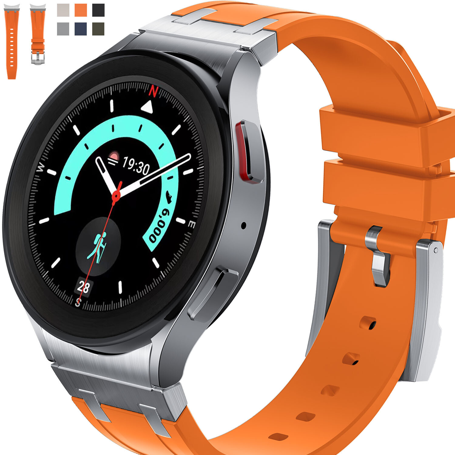 Liquid Silicone Band for Samsung Galaxy Watch 4 5 Pro 6 40/44/42/46/45/43/47mm