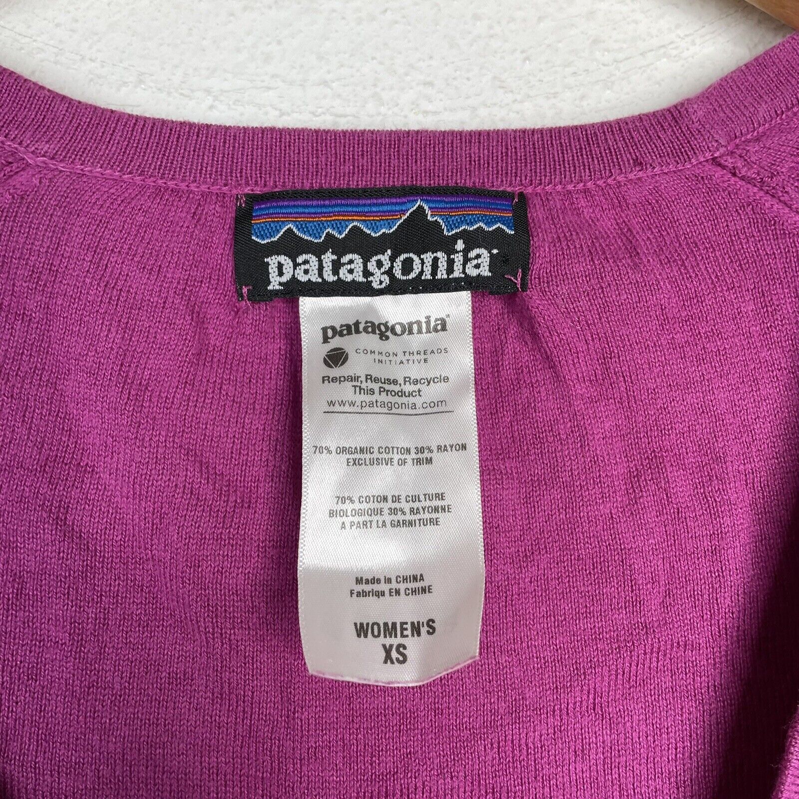 Patagonia Womens Pink Organic Cotton Cardigan Cas… - image 4