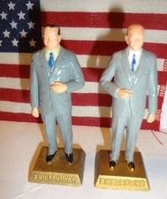 2 PRESIDENT EISENHOWER hong kong and rare taiwan Marx Presidents 2.5" Figure