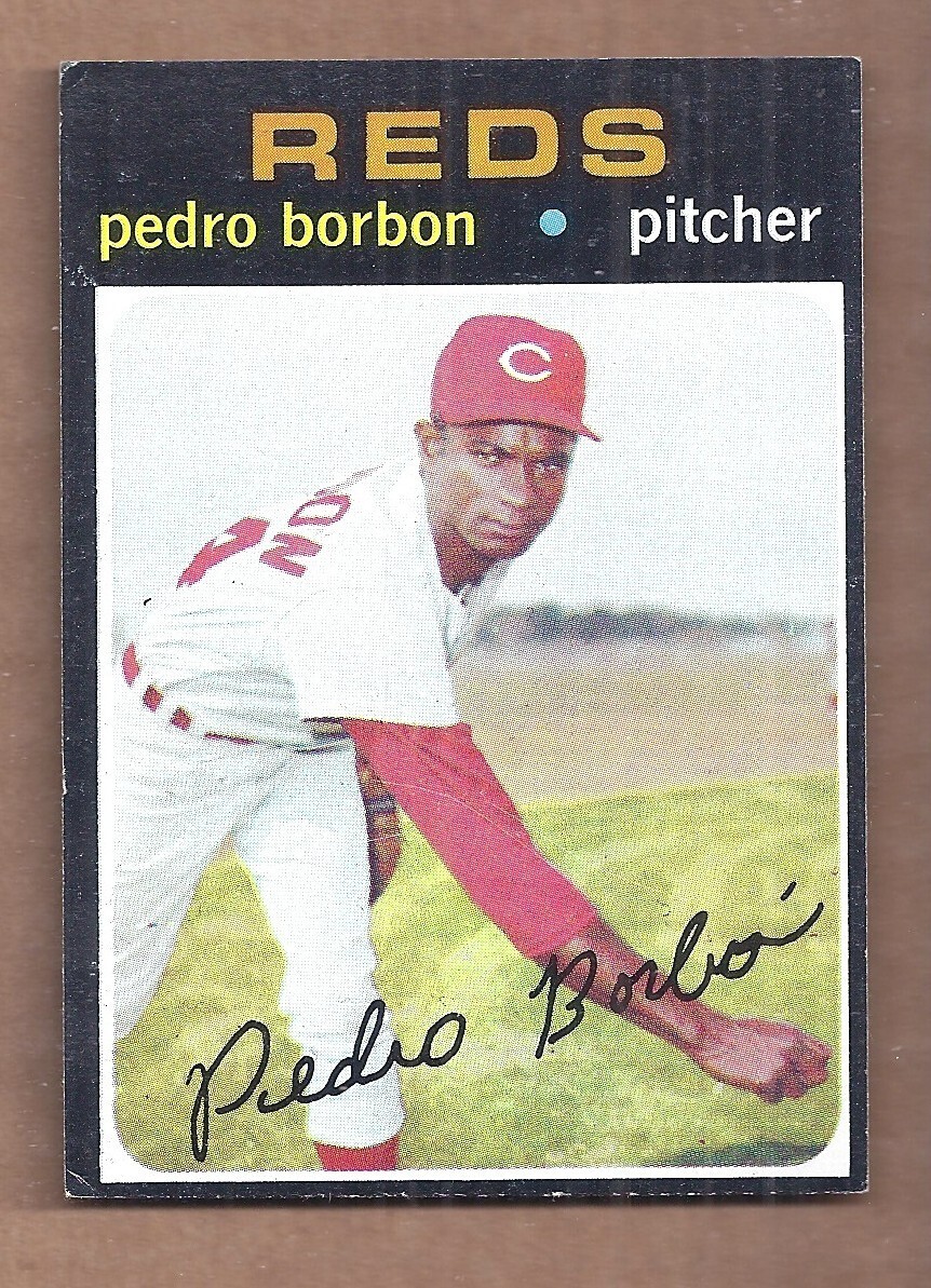 1971 Topps SEMI-HIGH #613 PEDRO BORBON **CENTERED** EX-NMT CONDITION