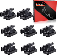 Set of 8 Ignition Coil Pack Compatible with Chevy Silverado, Avalanche, Suburban