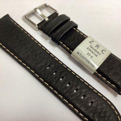 Bracelet Montre ZRC En Silicone Noir - Largeur 24mm, Neuf Avec étiquettes