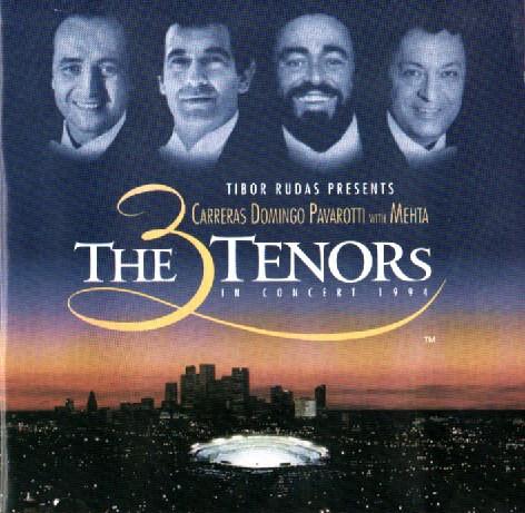 欧2LP Jos? Carreras - Placido Domingo - Luciano Pavarotti, Zubin Mehta The 3 Tenors In Concert 1994 0190295871871 Warner Clas José Carreras, Placido Domingo, Luciano Pavarotti, Zubin