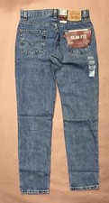 Vintage Levis 512 Blue Jeans, Slim Tapered, Deadstock NWT, Size 31x32