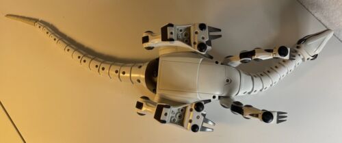 WOW WEE ROBORAPTOR WEISS SCHWARZ INTERAKTIVER DINOSAURIER 28" ROBOTER OHNE FERNBEDIENUNG, FUNKTIONIERT - Bild 11 von 12