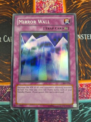 mirror wall yugioh card Yu-Gi-Oh! TCG Mirror Wall PSV-016 Super Rare OG Unlimited NM/LP