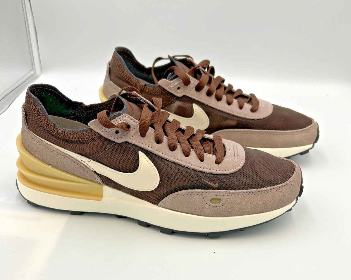 nike waffle one brown